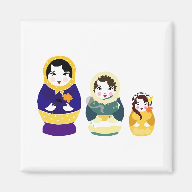Russian Dolls Magnet (Front)