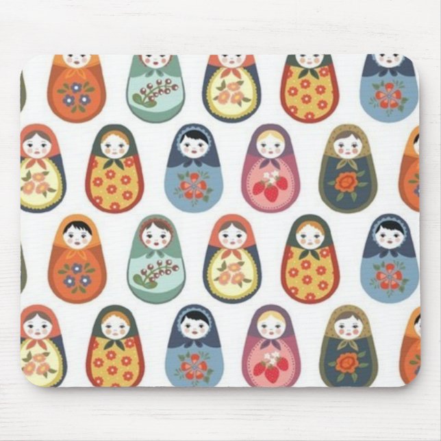 russian dolls mouse mat (Front)