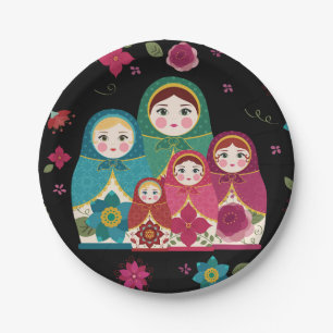Russian Dolls Paper Plate