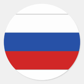 Russian Federation National Flag Classic Round Sticker