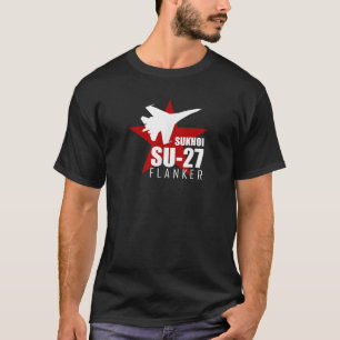 Russian Fighter Tee SU 27 Flanker T shirt