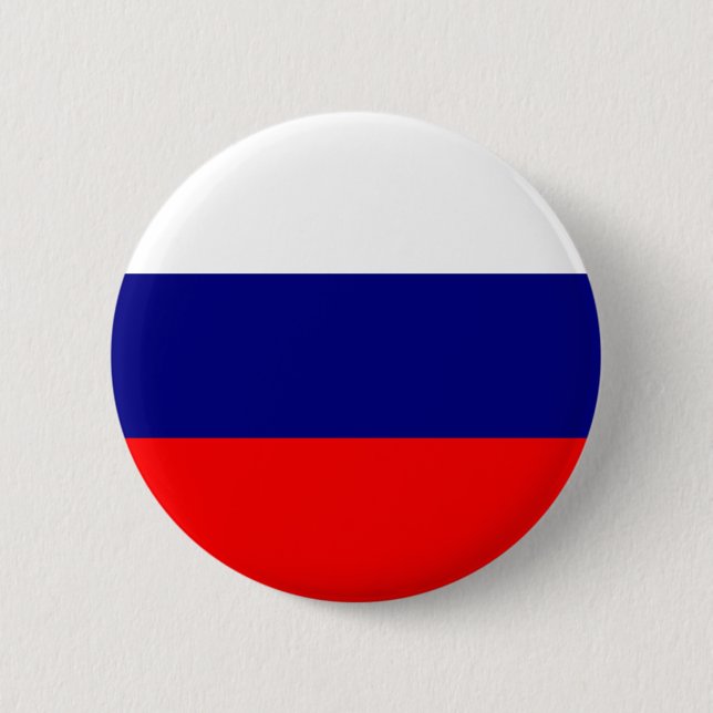 Russian Flag 6 Cm Round Badge (Front)