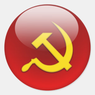Russian Flag Classic Round Sticker