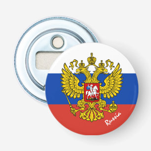 Russian Flag, Emblem & Russia party drinks /sports Bottle Opener