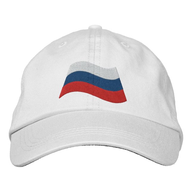 Russian Flag Embroidered Hat (Front)