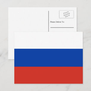 Russian Flag, Flag of Russia Postcard
