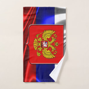 Russian flag hand towel