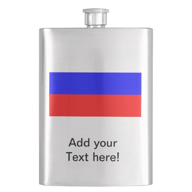 Russian Flag Hip Flask (Front)