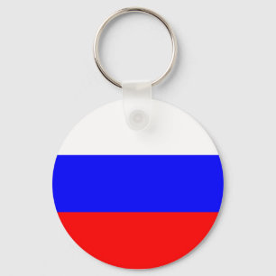Russian Flag Key Chain