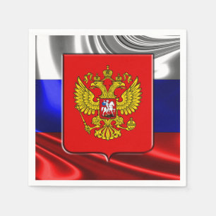 Russian flag napkin