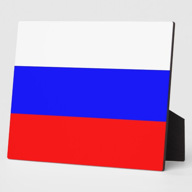 Russian Flag Plaque (Side)