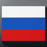 Russian Flag Plaque<br><div class="desc">Russian Flag. Great flag of Russian Federation</div>