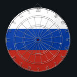 Russian Flag (Russia) Dartboard<br><div class="desc">This design features the national flag of Russia (otherwise known as the Russian Federation), which is a transcontinental country spanning Eastern Europe and Northern Asia. Russia is the largest country in the world and it is the most populous country in Europe. Russia consists of more than one eighth of the...</div>