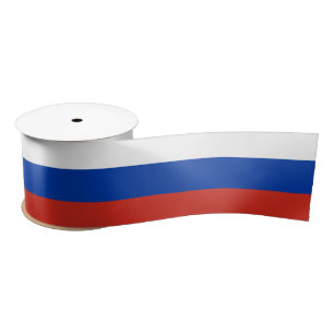 Russian Flag (Russia) Satin Ribbon