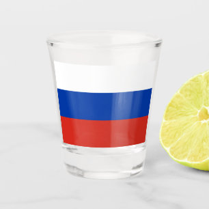 Russian Flag (Russia) Shot Glass