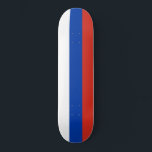 Russian Flag (Russia) Skateboard<br><div class="desc">This design features the national flag of Russia (otherwise known as the Russian Federation), which is a transcontinental country spanning Eastern Europe and Northern Asia. Russia is the largest country in the world and it is the most populous country in Europe. Russia consists of more than one eighth of the...</div>