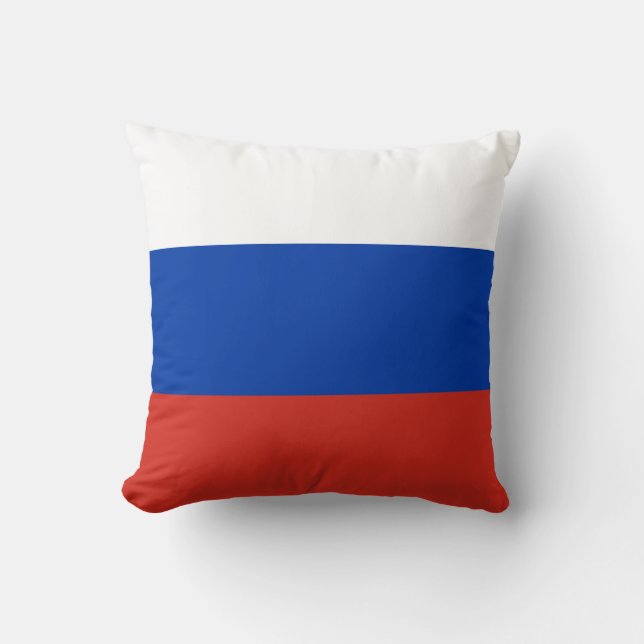 Russian Flag (Russia) Throw Pillow (Front)