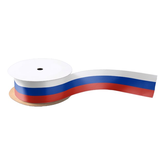 Russian Flag & Russia travel, holiday/sports Satin Ribbon (Spool)