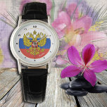 Russian Flag & Russia trendy fashion / Россия Watch<br><div class="desc">WATCH: Russia,  Emblem & Russian Flag fashion design - love my country,  travel,  holiday,  country patriots / sports fans</div>