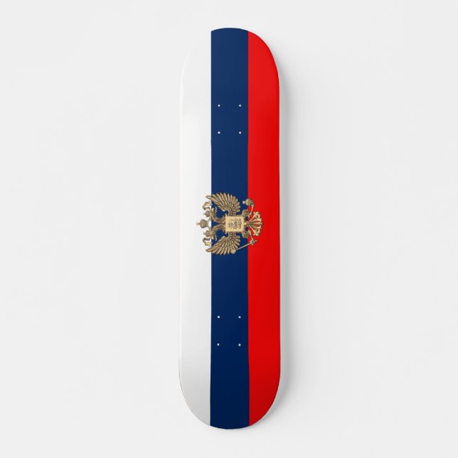 Russian flag skateboard (Front)