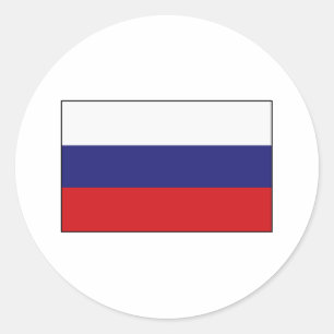 Russian Flag T-shirts and Gifts Classic Round Sticker