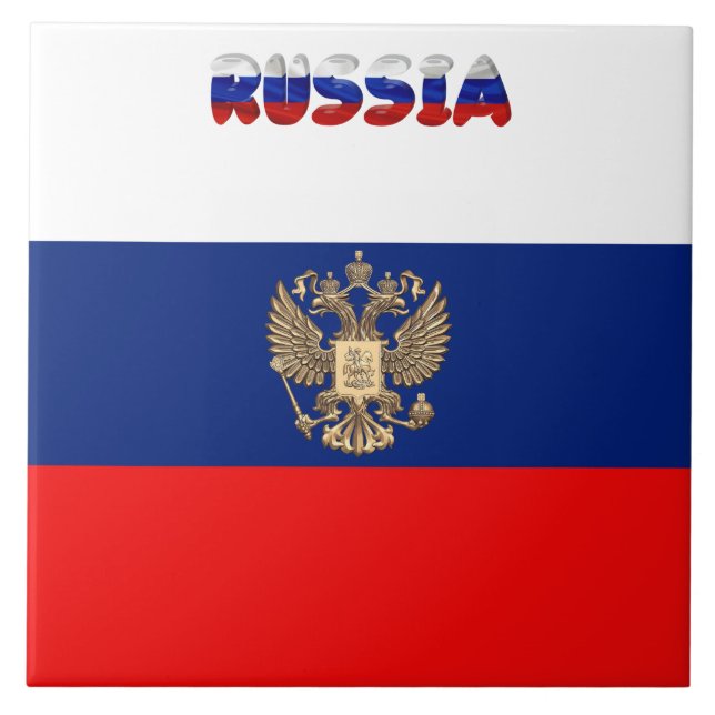 Russian flag tile (Front)