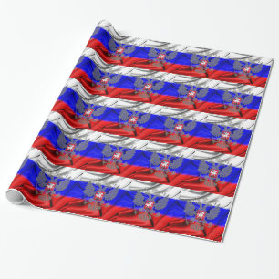russian-flag wrapping paper