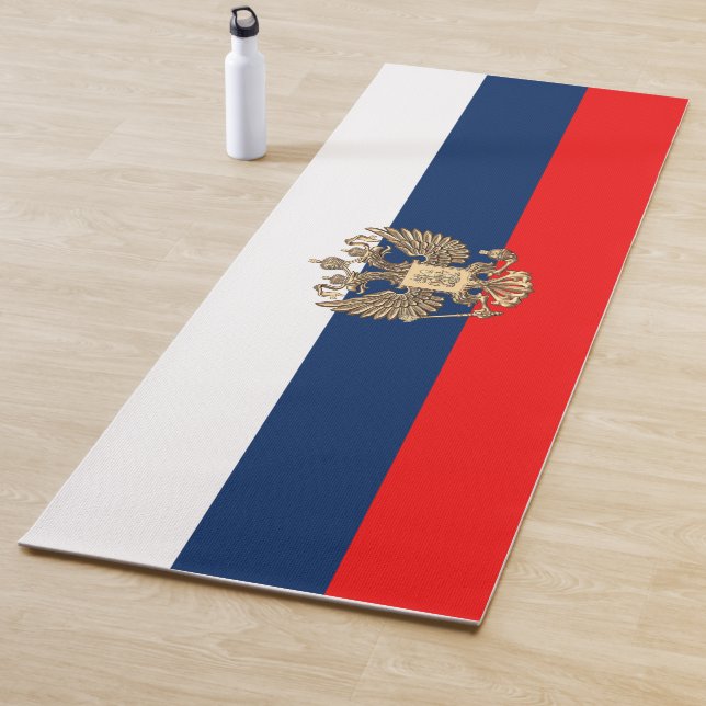 Russian flag yoga mat (In Situ)