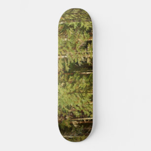 Russian Forest (Rustic Landscape) (Green Woods) Skateboard