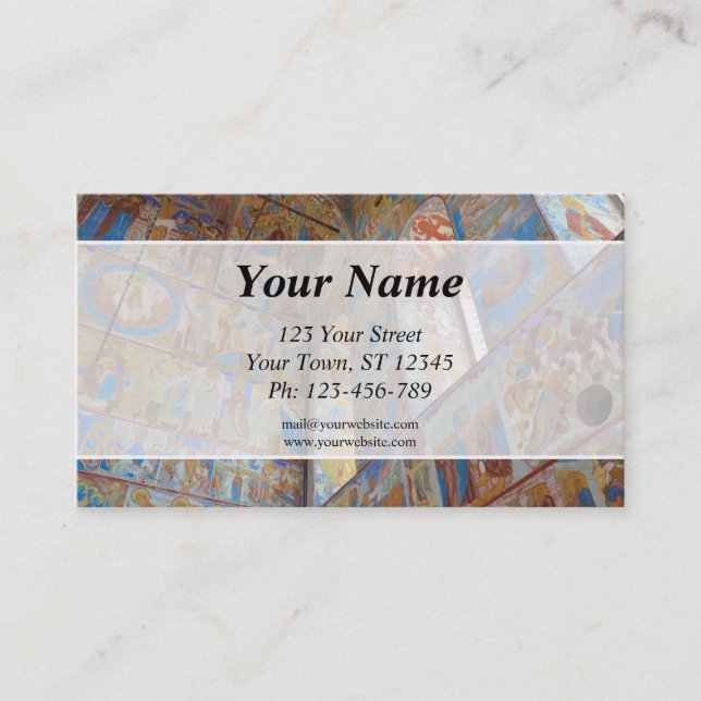 Russian frescoes Business Card (Front)