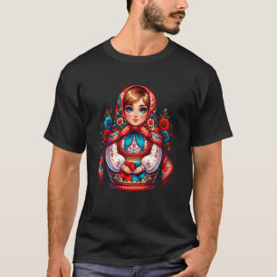 Russian Girl Matreshka Russia Russians Matryoshka T-Shirt