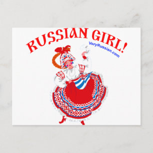 Russian Girl! Postcard