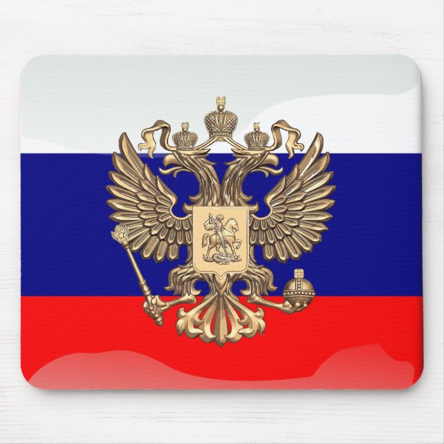 Russian glossy flag mouse mat (Front)