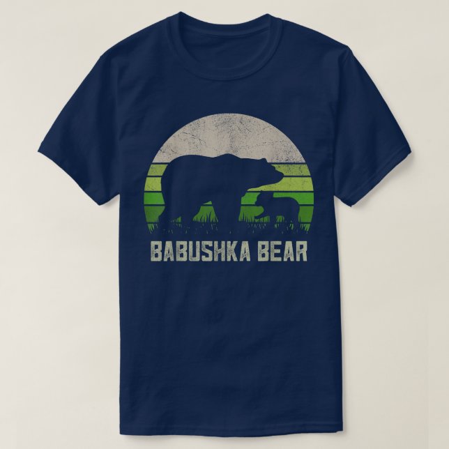 Russian Grandpa Shirts From Grandkids, Cub Kid Bab (Design Front)