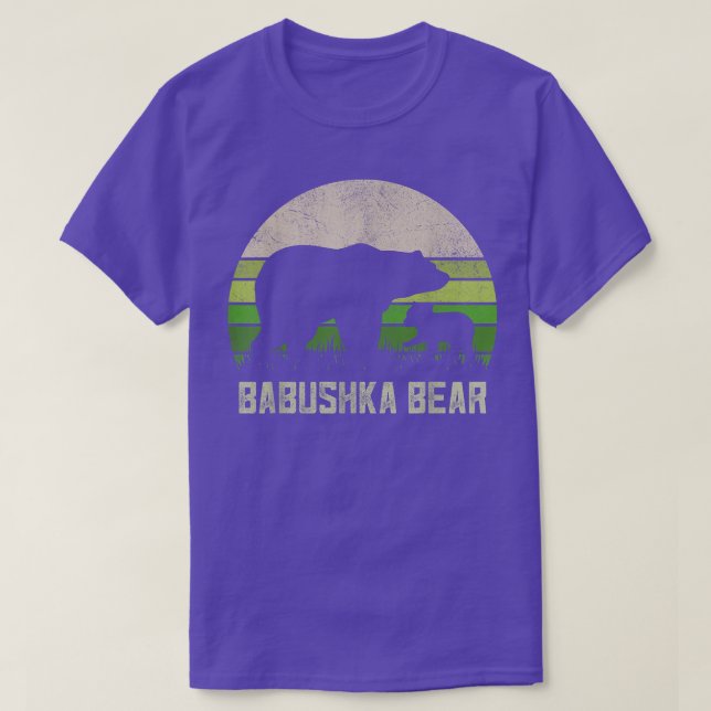 Russian Grandpa Shirts From Grandkids, Cub Kid Bab (Design Front)