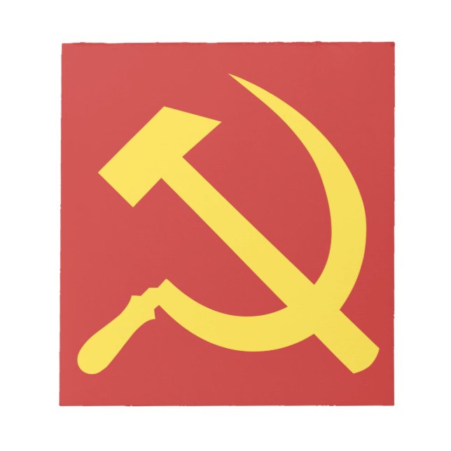 Russian Hammer and Sickle Notepad (Front)