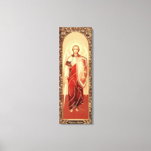 Russian icon Archangel Michael Wrapped Canvas
