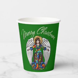 Russian Icon Guardian Angel for Christmas Paper Cups