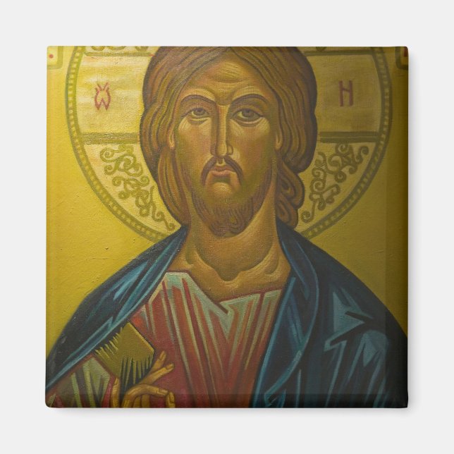 Russian Icon inside Church of St. Sophia / Magnet (Front)