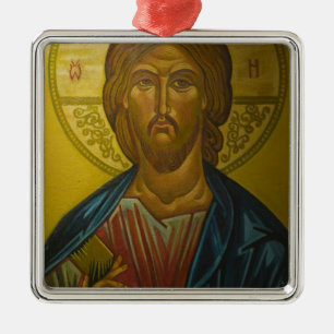 Russian Icon inside Church of St. Sophia / Metal Tree Decoration