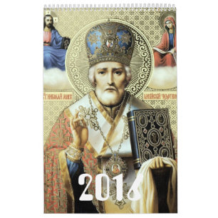 Russian icons calendar