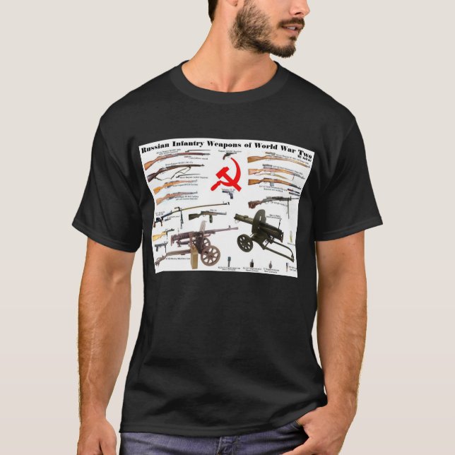 Russian Infantry Weapons of WW2 T-Shirt (Front)