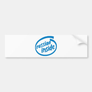 Russian Inside Bumper Sticker