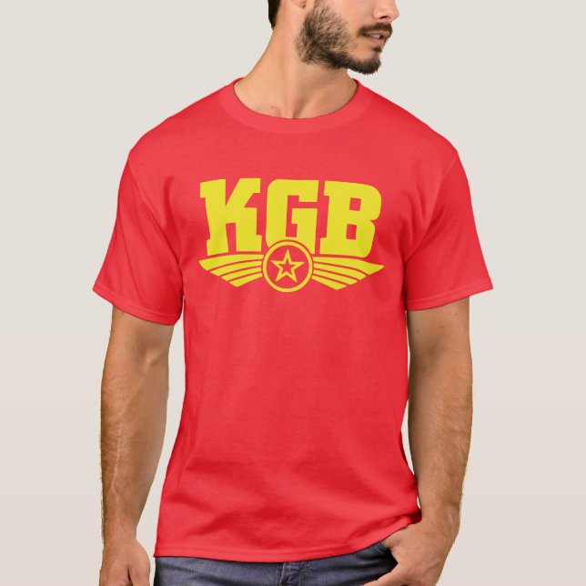 Russian KGB Shirt Yellow/Red (Front)