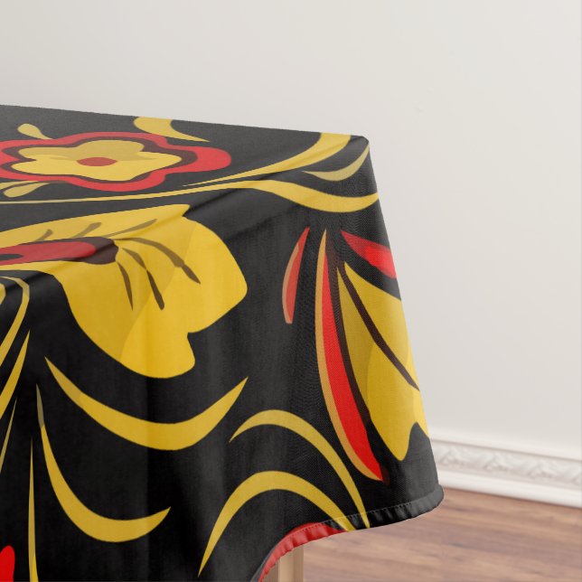 Russian khokhloma tablecloth (In Situ)