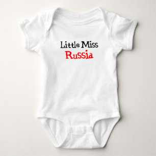 russian little miss baby bodysuit