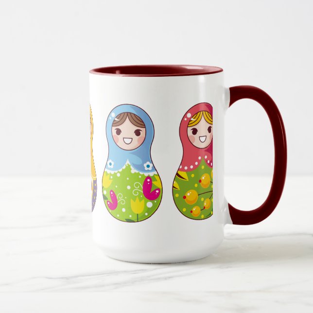 Russian Matrioshka (Matreshka) Mug (Right)