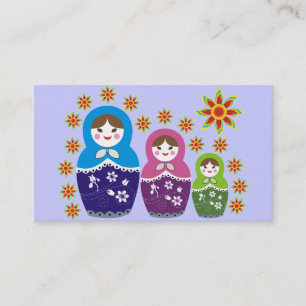 Russian Matryoshka Doll Business Cards