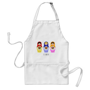 Russian matryoshka dolls standard apron