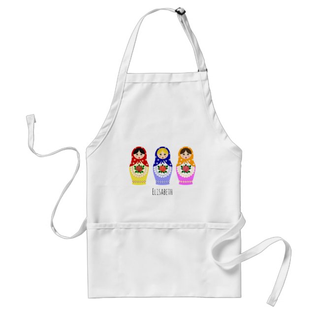 Russian matryoshka dolls standard apron (Front)